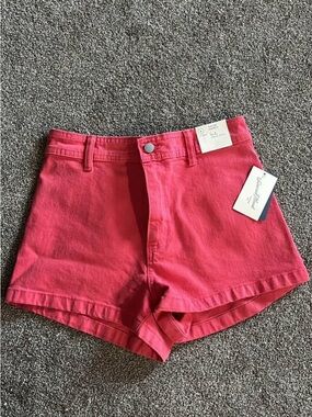 Universal Thread High-Waist Coral Pink Denim Shorts